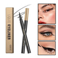 Black waterproof liquid eyeliner pen with quick-drying smudge-proof formula