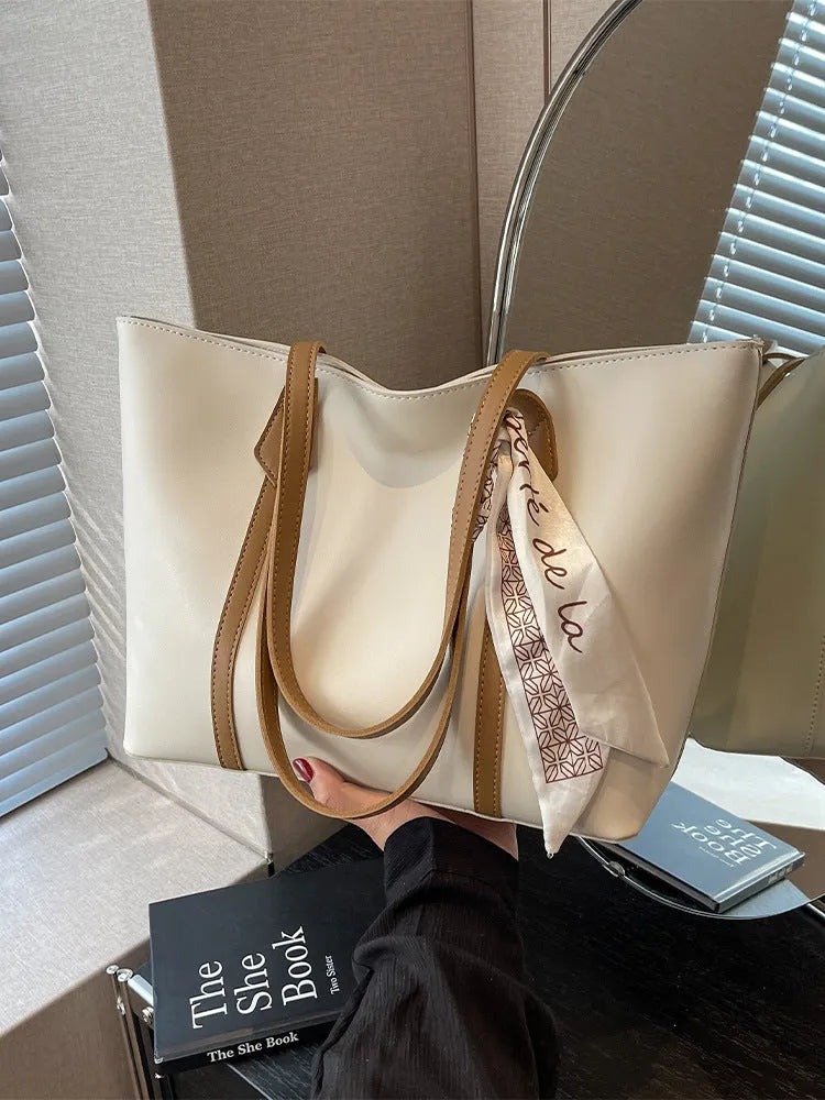 Women's large capacity casual shoulder bag in multiple colour options with crossbody functionality
