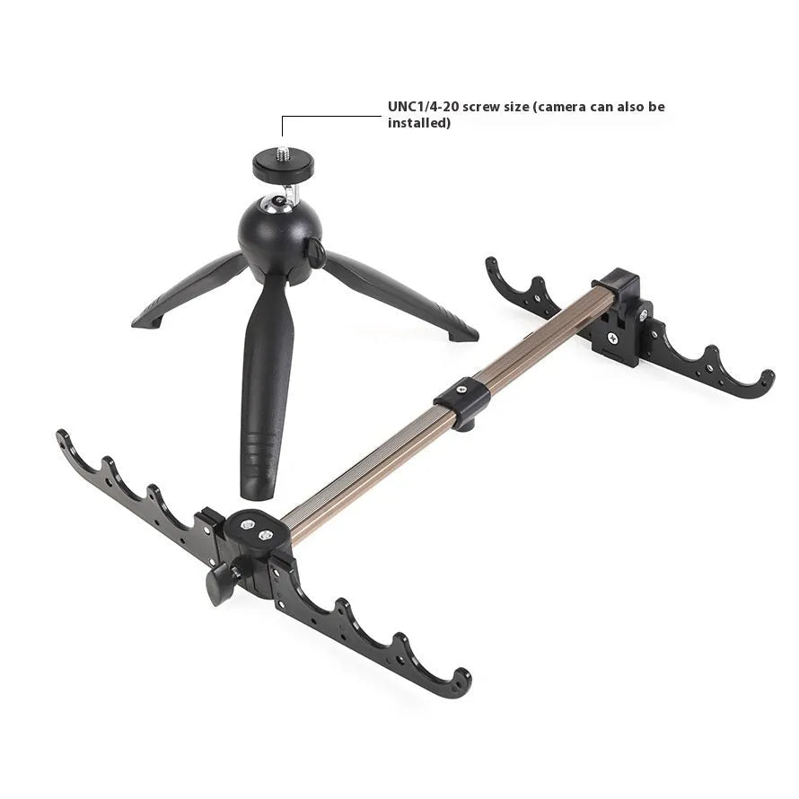 Aluminium alloy ice fishing tripod bracket for small rod support