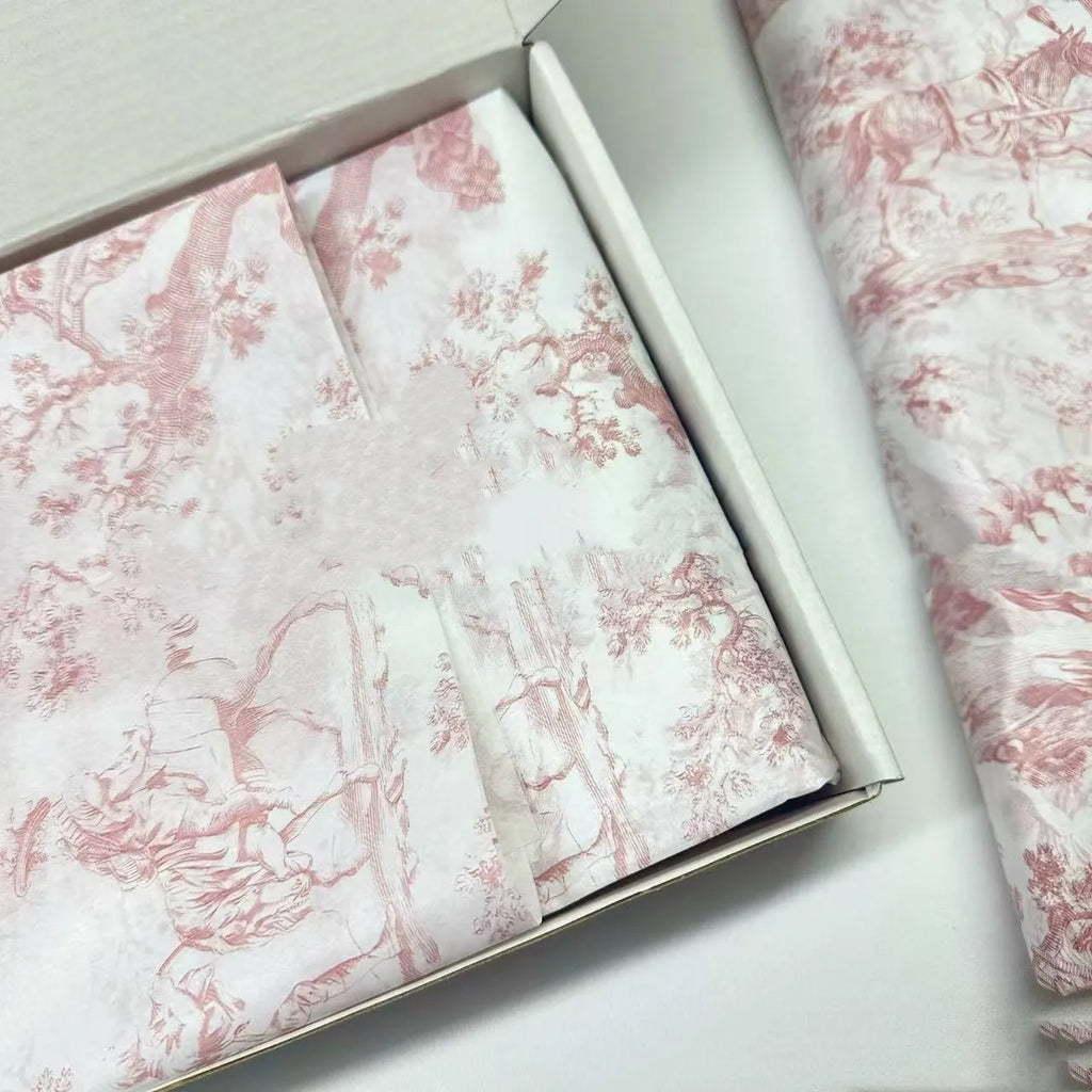 French MG tissue paper sheet in retro pink purple colour, 50cm by 70cm