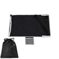Portable children's aircraft seat extender footrest in nylon with drawstring storage pocket