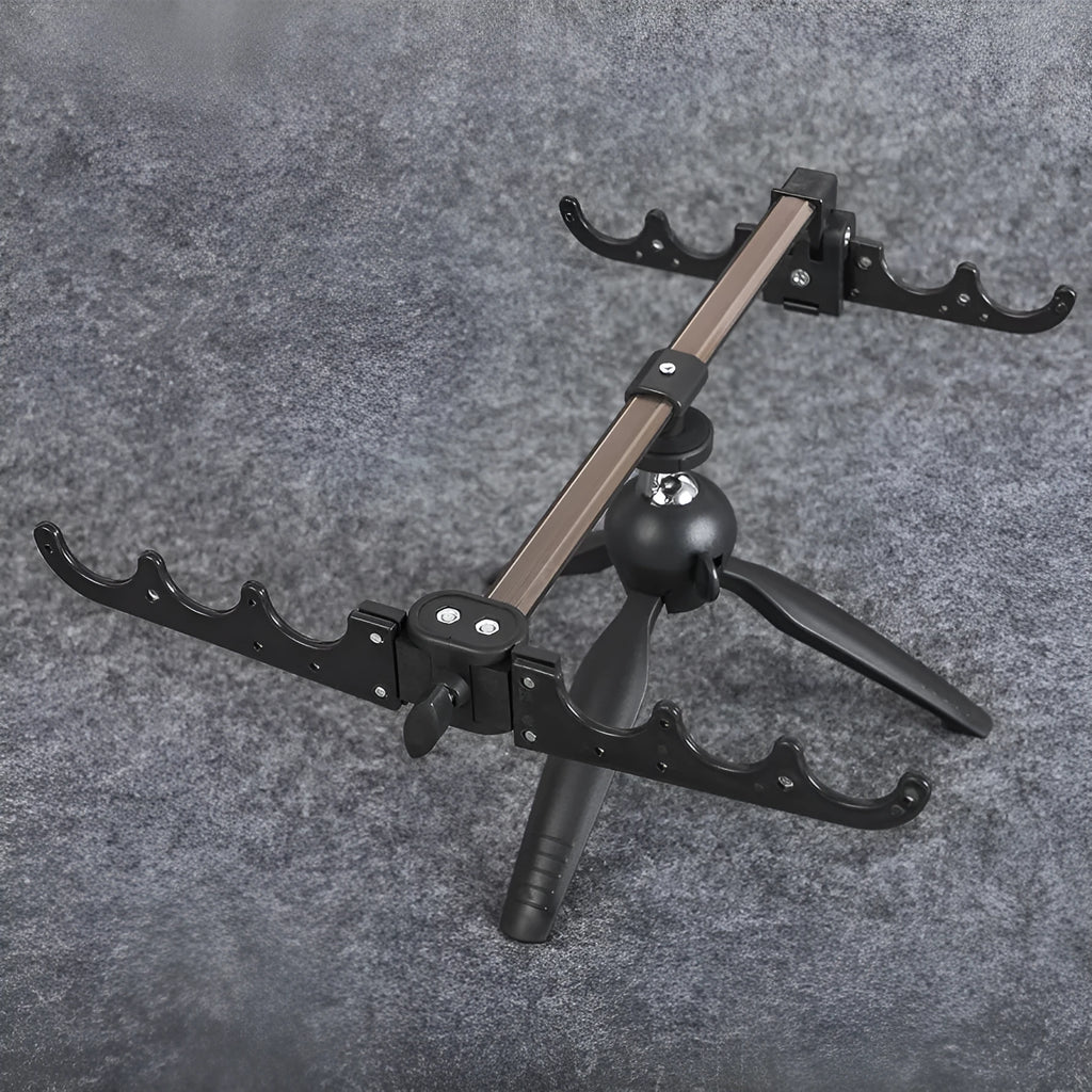 Aluminium alloy ice fishing tripod bracket for small rod support