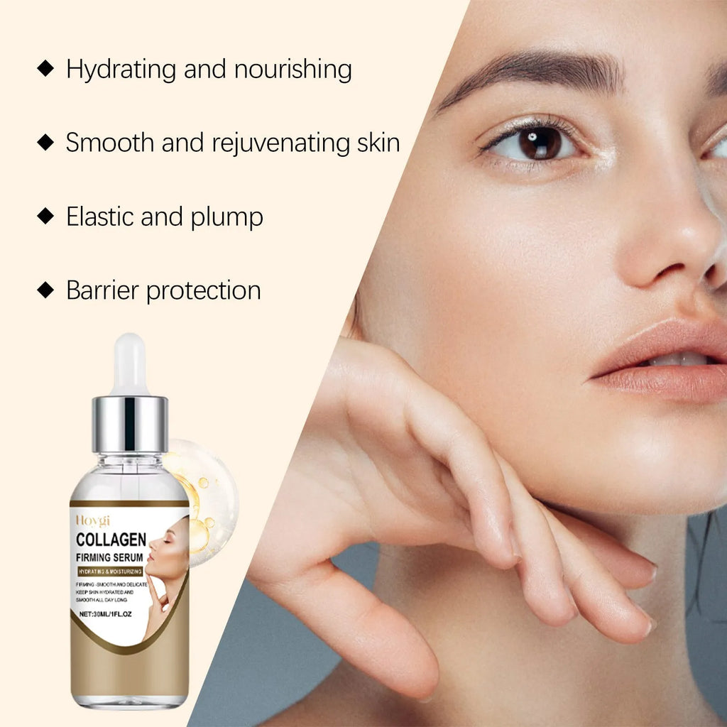 30ml collagen firming care solution bottle with hyaluronic acid for facial skincare