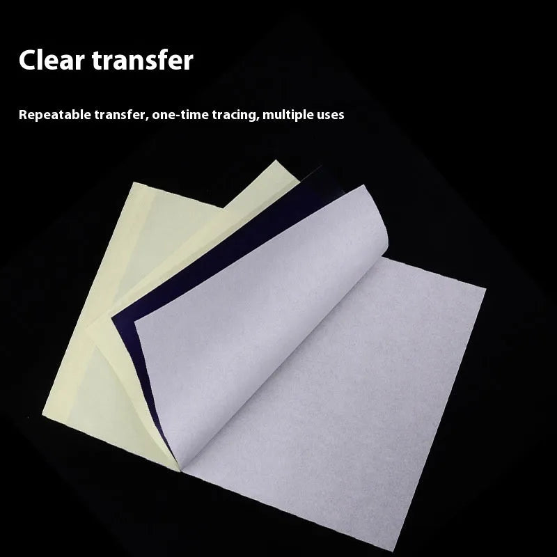 A4 tattoo transfer paper pack with transfer paste gel for stencil creation