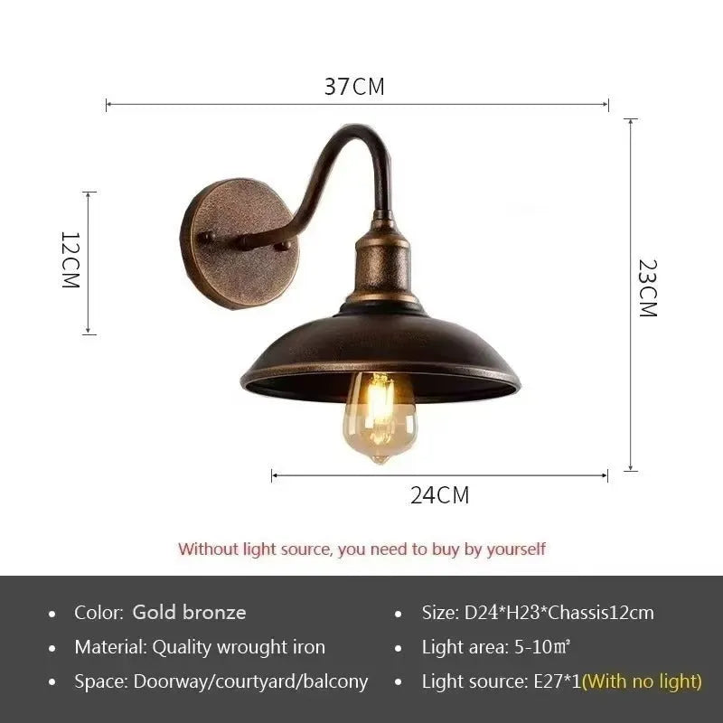 Retro-style villa courtyard wall lamp in silver finish with adjustable bevel mounting angle