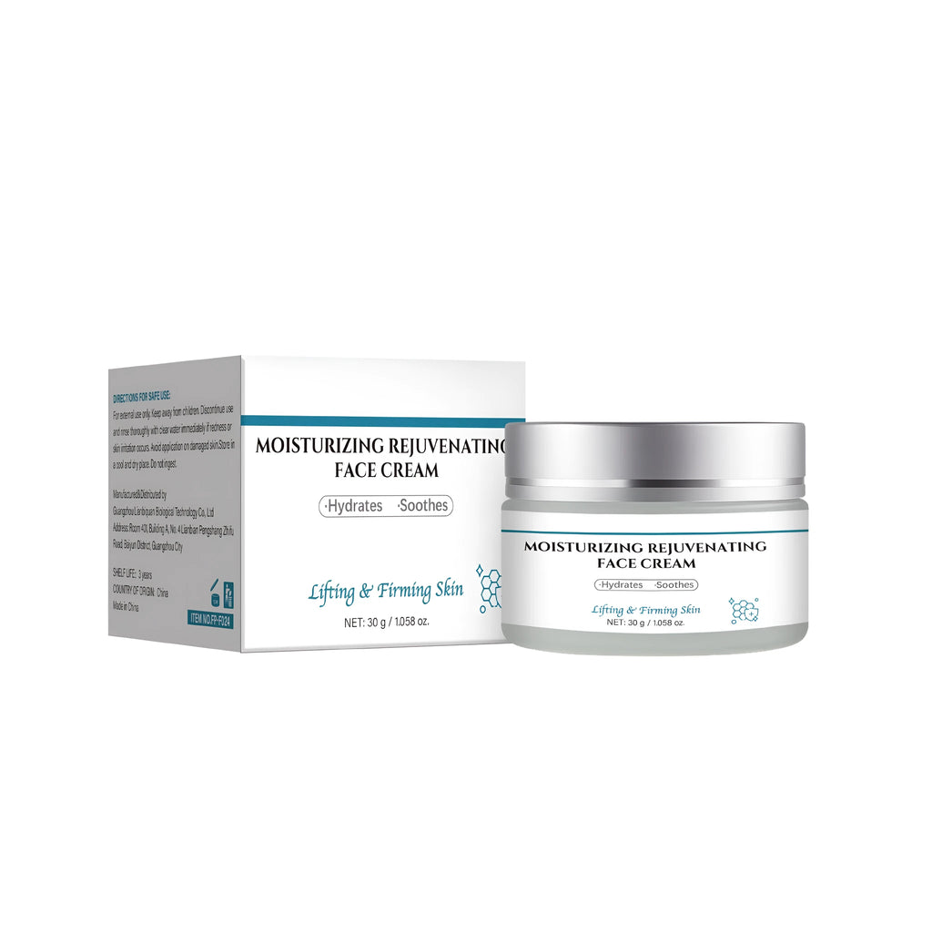 30 gram jar of FP-F024 anti-aging cream for facial and body skincare application