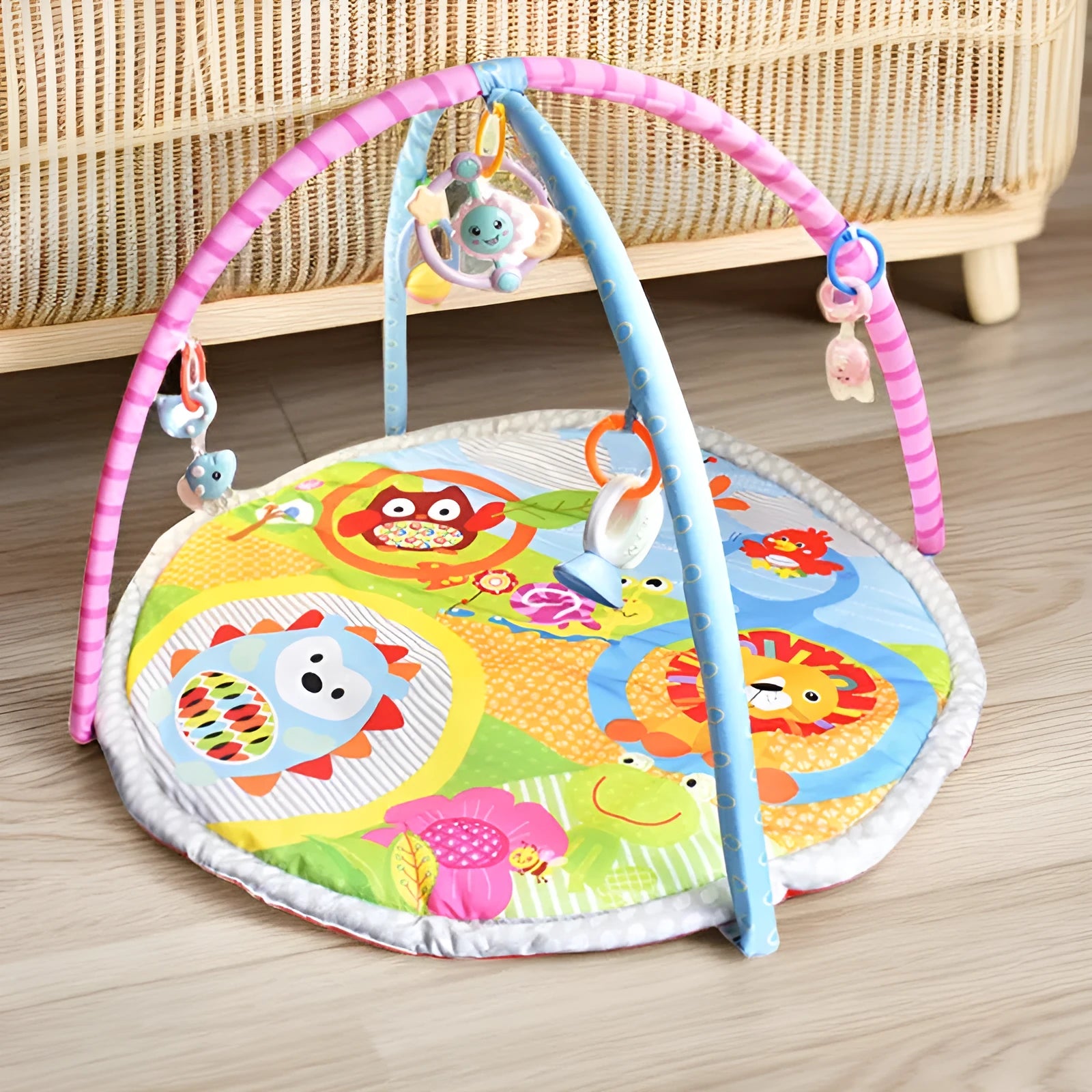 Velvet baby gymnastic game blanket in small animal or big animal design for teenagers