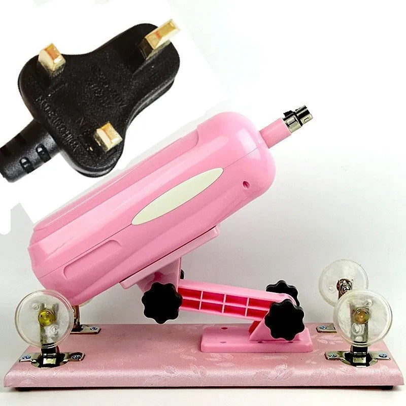 Bobb women's automatic telescopic thrusting sex toy in purple PVC