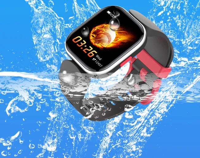 H39T smart children's watch with blue TPU strap and 1.4-inch TFT touch screen.