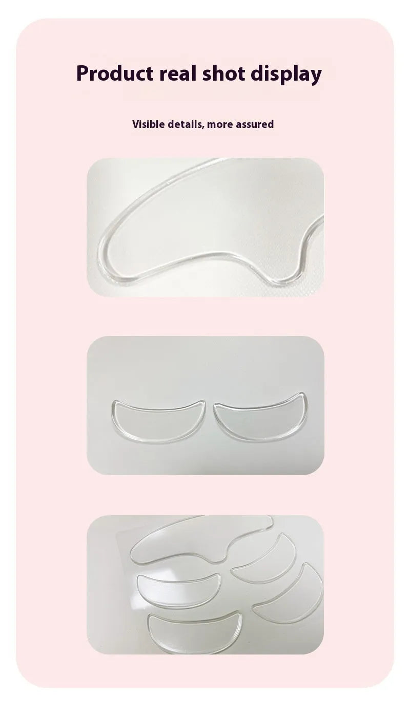 Silicone anti-wrinkle face stickers five-piece set for facial treatment
