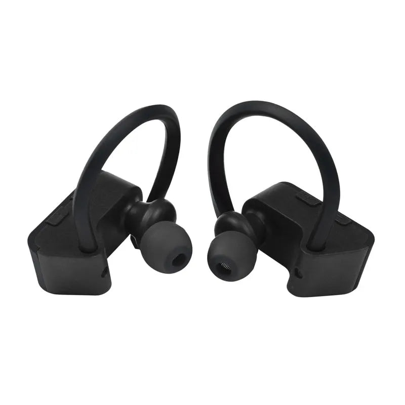 Wireless Bluetooth earphones with in-ear design and push-button controls in three colour options