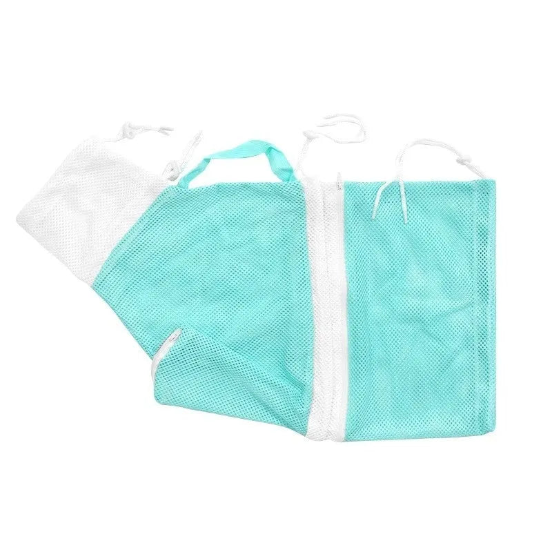 Upgraded fifth-generation cat grooming bag in grey and white colour with detachable lifting straps
