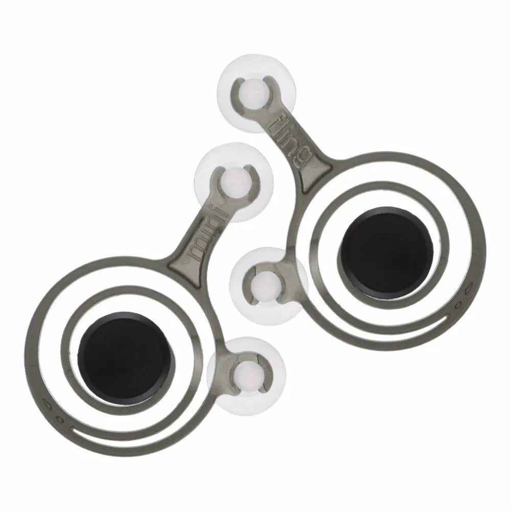 Pair of clear and black mini joysticks for mobile phone gaming touch screen control