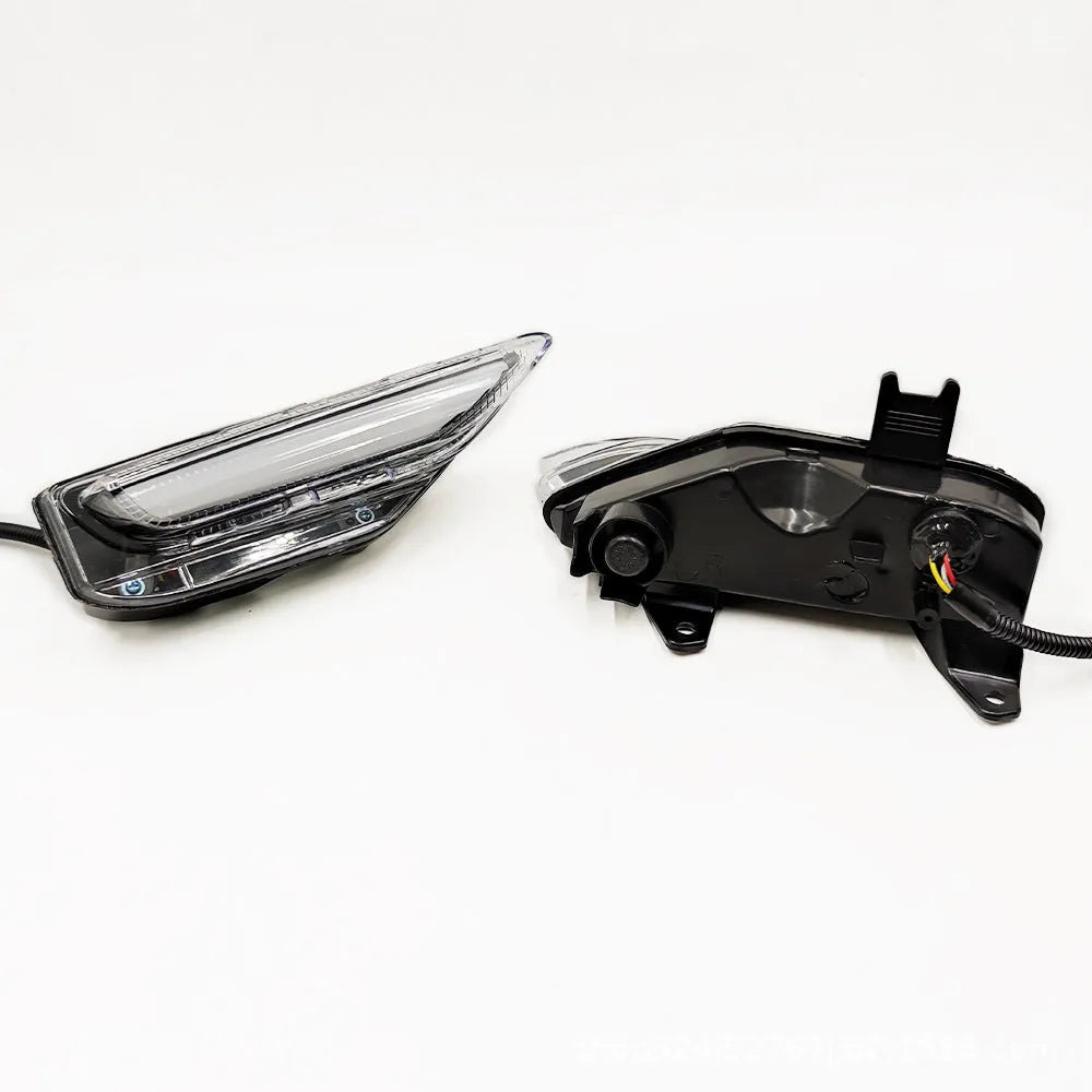 Infiniti Q50 Q70 front bumper LED daytime running and fog light replacement kit with ABS housing