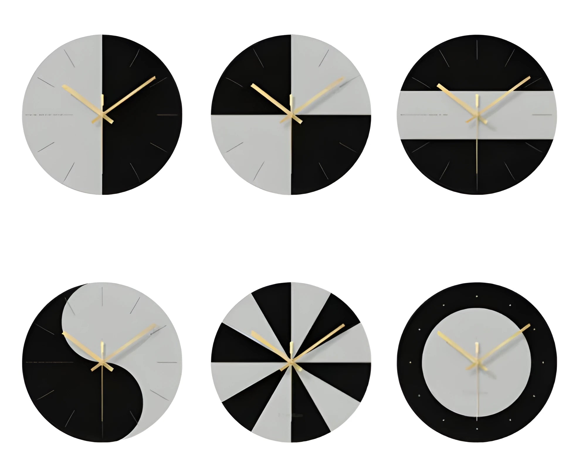 29.5cm diameter tempered glass minimalist wall clock with transparent face and silent movement