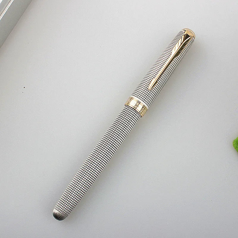 Stainless steel ballpoint pen with 0.5mm tip in multiple colour options for business and student writing