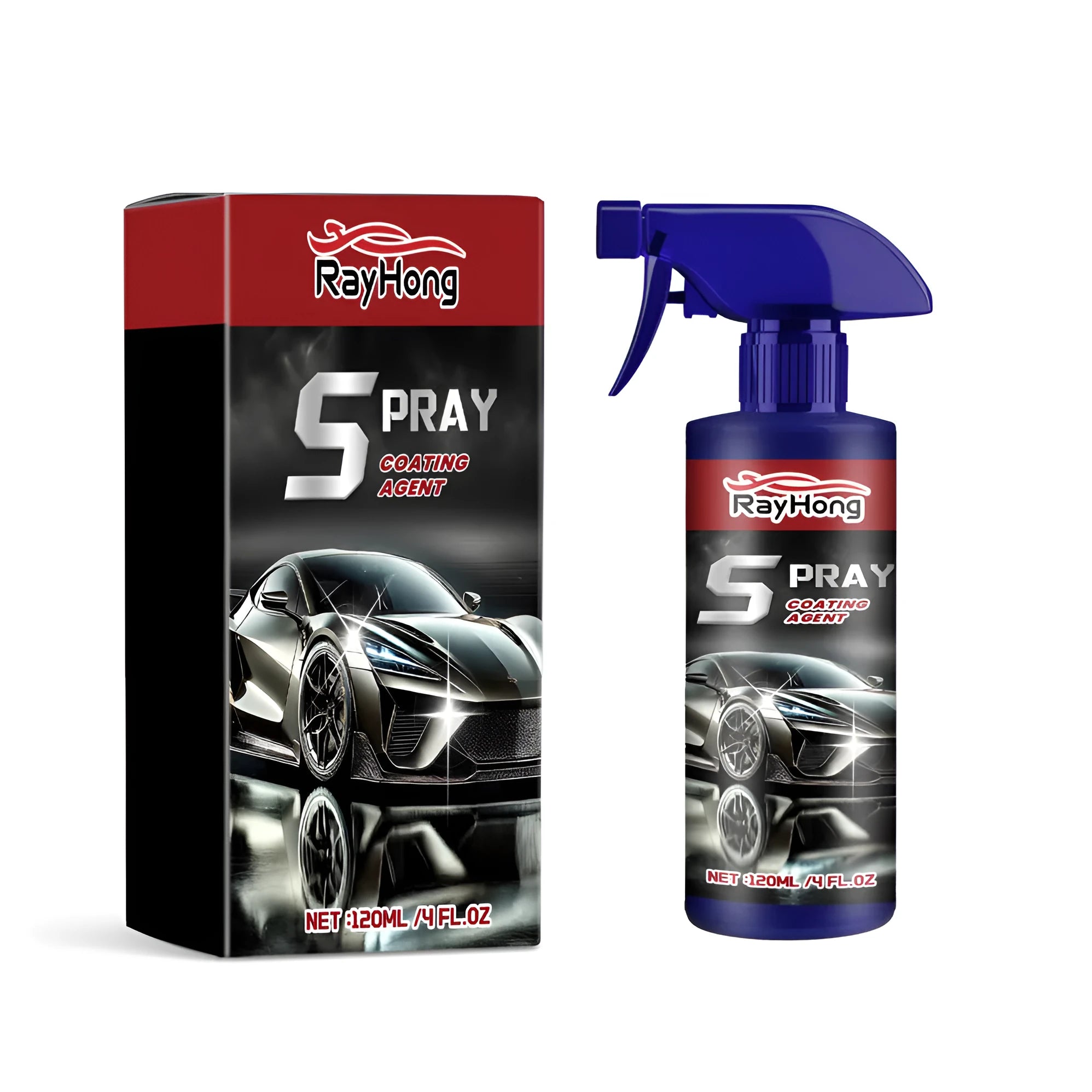 Car polishing spray aerosol can with auto refresh formula for vehicle surface maintenance