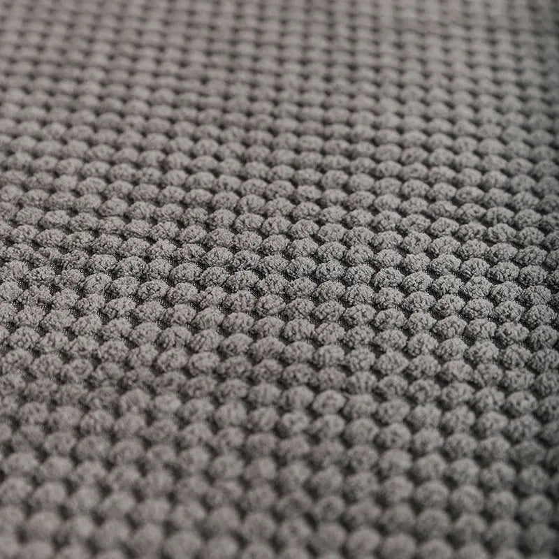 Pet memory foam mat with removable cover in Coffee, GRAY, Green, or Khaki, available in S, M, L, and XL sizes