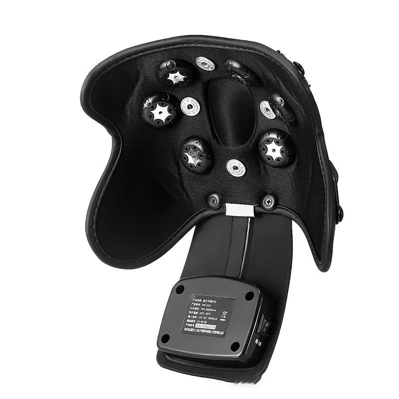 Portable infrared knee and shoulder massager with adjustable temperature control and therapy pads