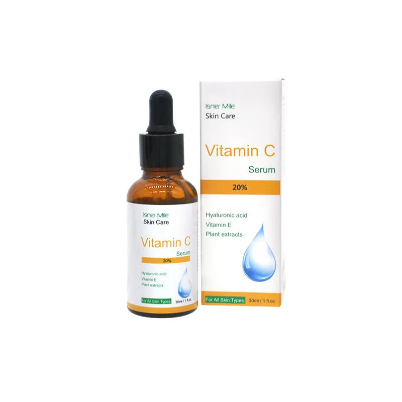 30ml bottle of undiluted Vitamin C skincare essence serum for dull uneven pigmented skin.