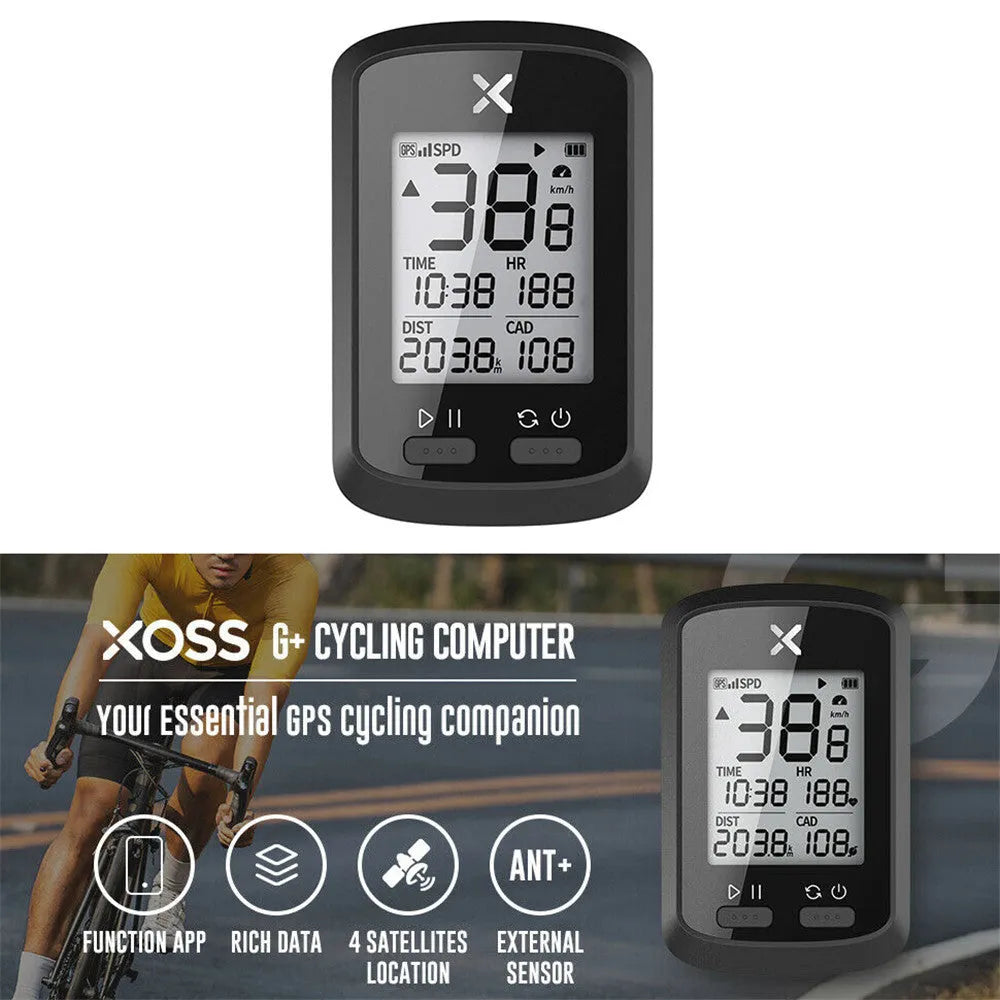 Black plastic waterproof bicycle riding stopwatch digital timer for cycling sports