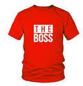 Men's loose fit round neck short sleeve t-shirt on a hanger, plain front for DIY printing.