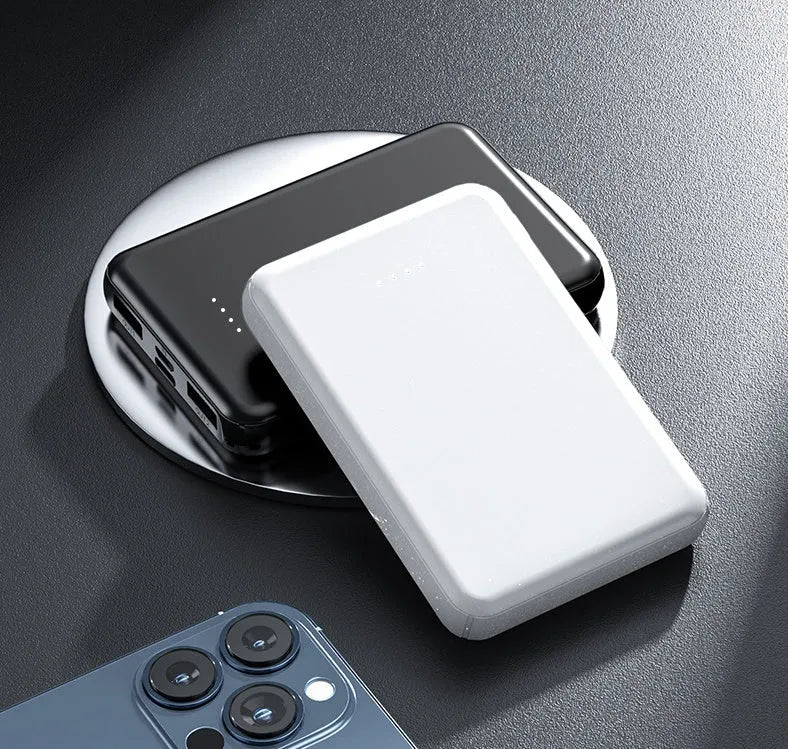 Black universal power bank for electric heating vests showing 97mm length and slim 14mm profile