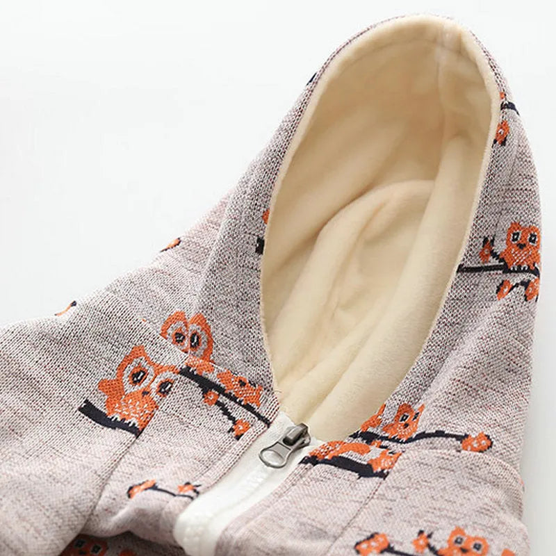 Blue casual dog sweater coat with a front zipper closure on a dog.