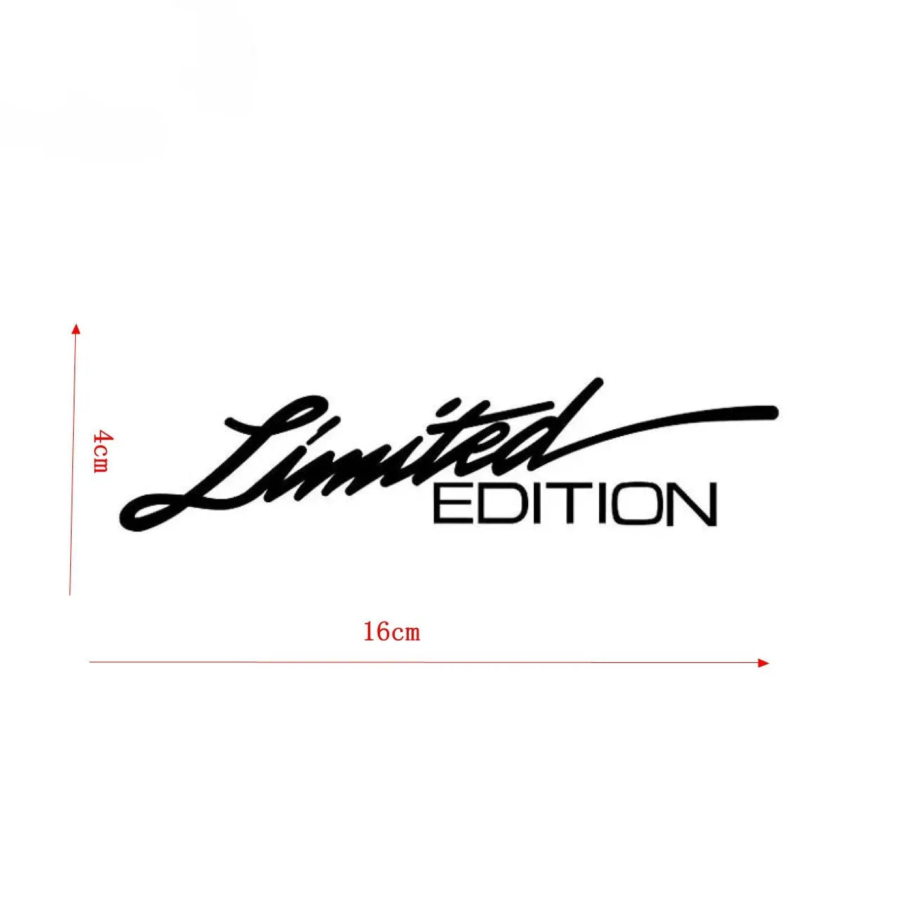 Black reflective car sticker with laser text design on PET material for vehicle decoration