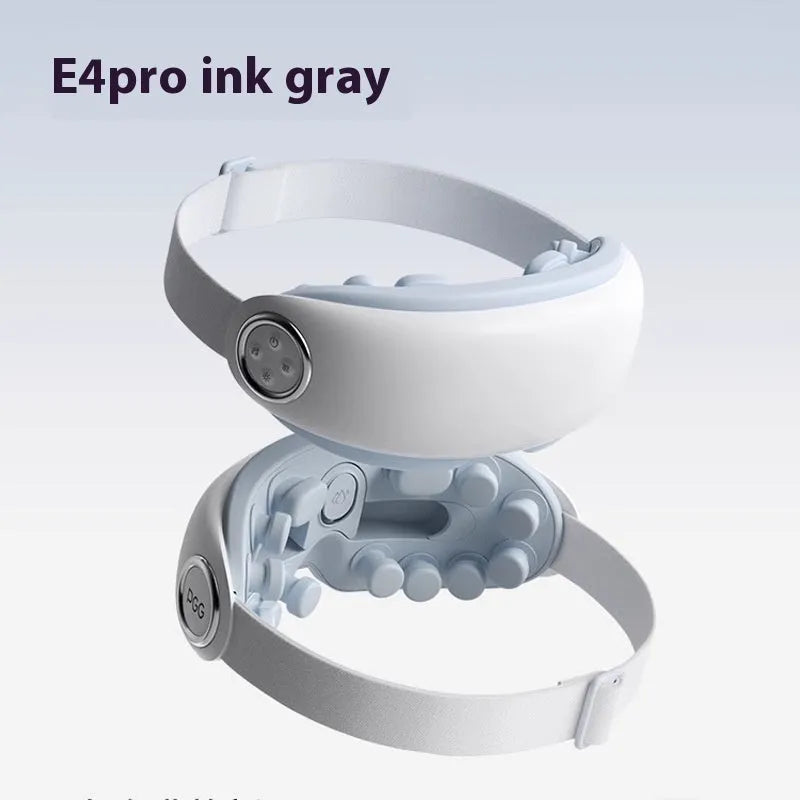 Bluetooth smart eye moisturising instrument for hot compress and massage in purplish grey