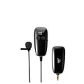 Black lavalier microphone with 3.5mm plug for mobile phone voice recording
