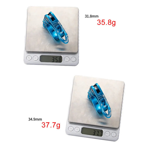 Aluminium alloy bicycle seat post clamp in black red gold blue for 31.8mm and 34.9mm mountain bike frames