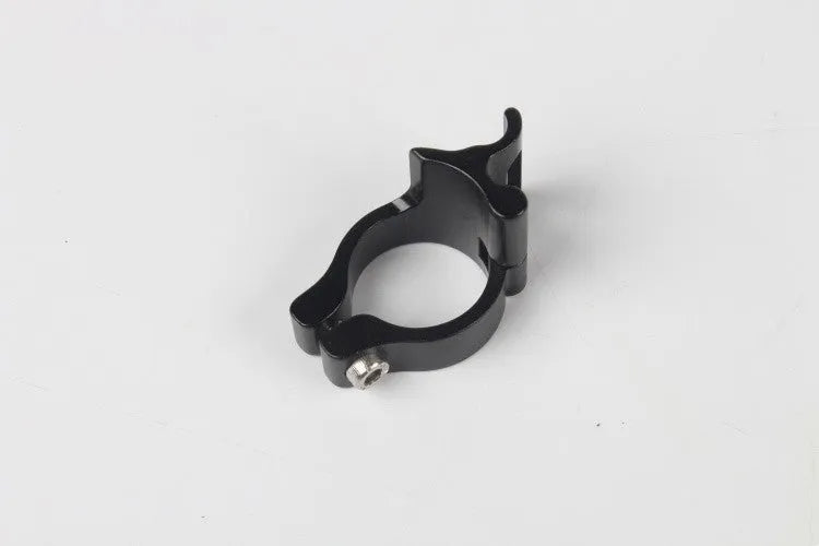 Black aluminum alloy bicycle clamp ring sized for 28.6mm highway steel frame tubes
