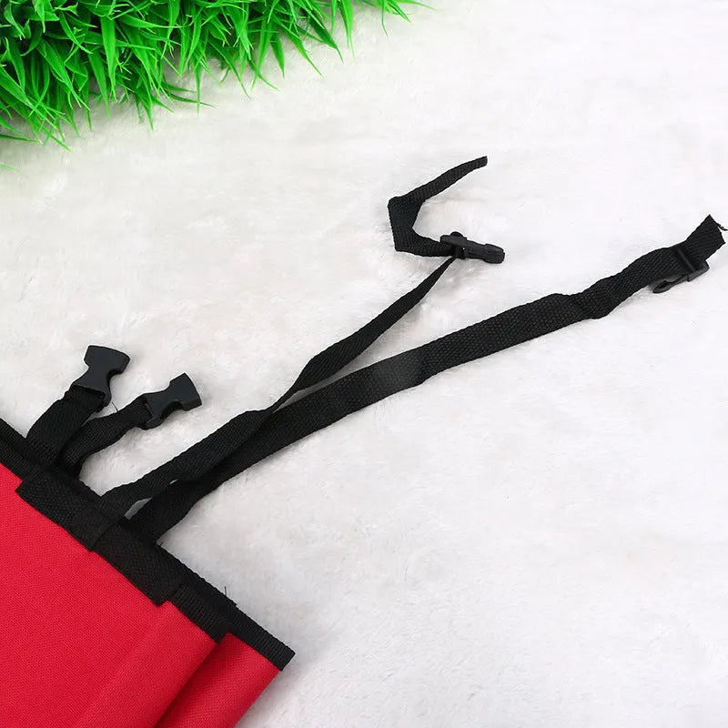 135cm square waterproof car pet pad for dogs and cats in red, blue, or black.