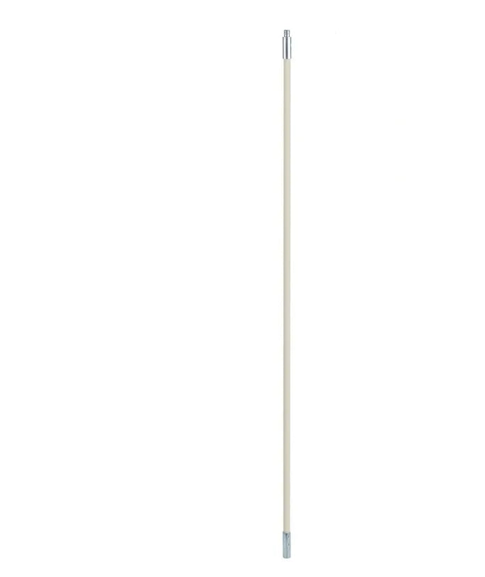 Flexible chimney cleaning brush with nylon bristles for dryer vents and range hood ducts