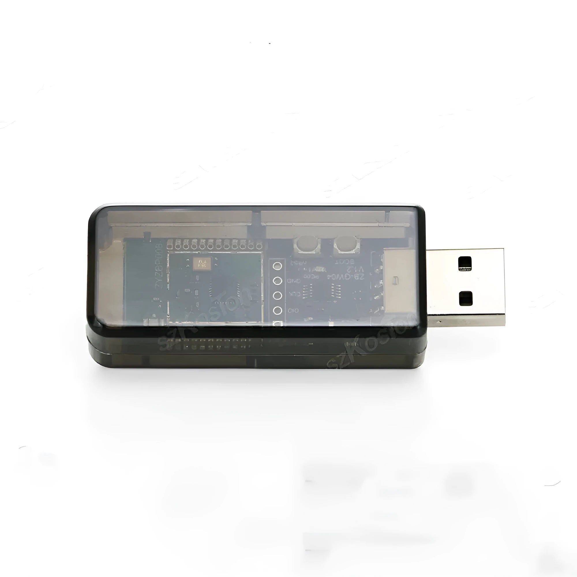 Silicon Labs EFR32MG21 Zigbee USB dongle with plastic shell for Home Assistant