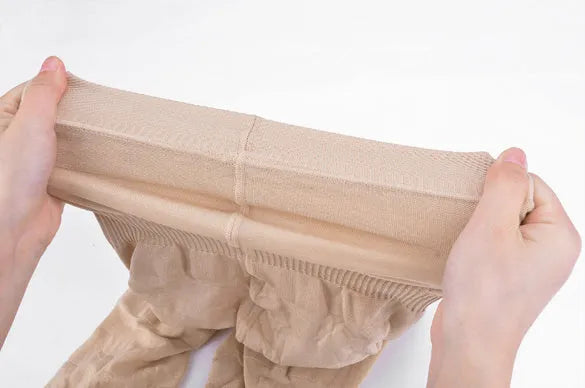 Women's seamless high waist shapewear shorts for tummy control in black and nude colours