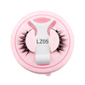 Reusable waterproof false eyelashes with glue-free application showing 0.6mm-1.1mm thickness range