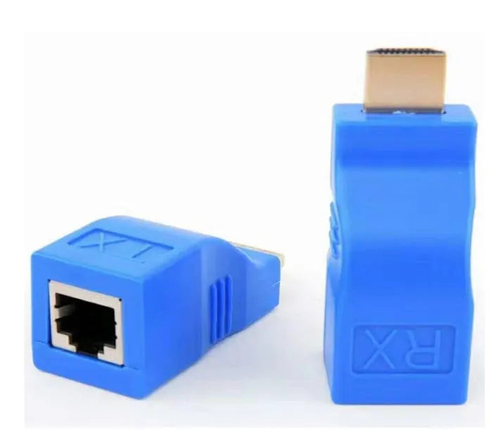 HDMI extender transmitter and receiver kit for extending 1080P signals up to 30 metres over Cat-5e cable