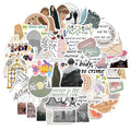 50 waterproof graffiti cartoon stickers for luggage and notebook decoration measuring 4-6cm