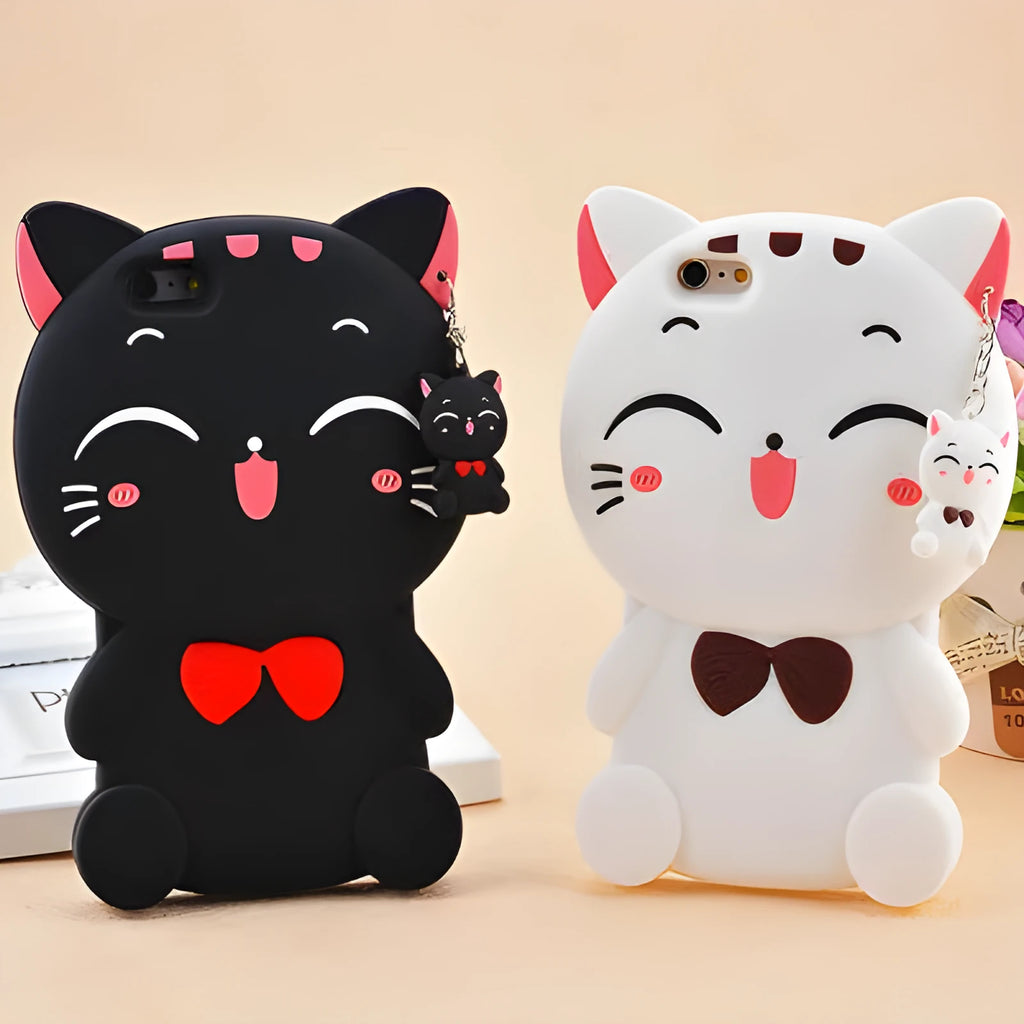 Soft silicone phone case showing full-edge protection design for Samsung and iPhone smartphones.
