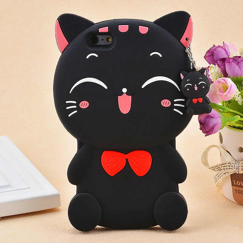 Soft silicone phone case showing full-edge protection design for Samsung and iPhone smartphones.