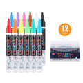 6mm electronic fluorescent plate highlighter with oblique pen shape in plastic shell, card-packed with multiple colour options