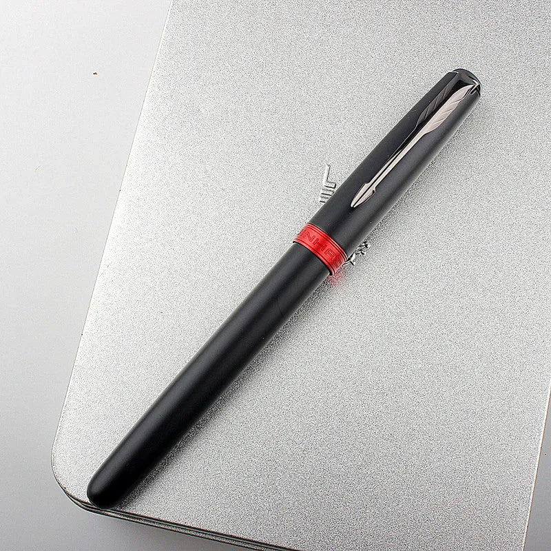 Stainless steel ballpoint pen with 0.5mm tip in multiple colour options for business and student writing