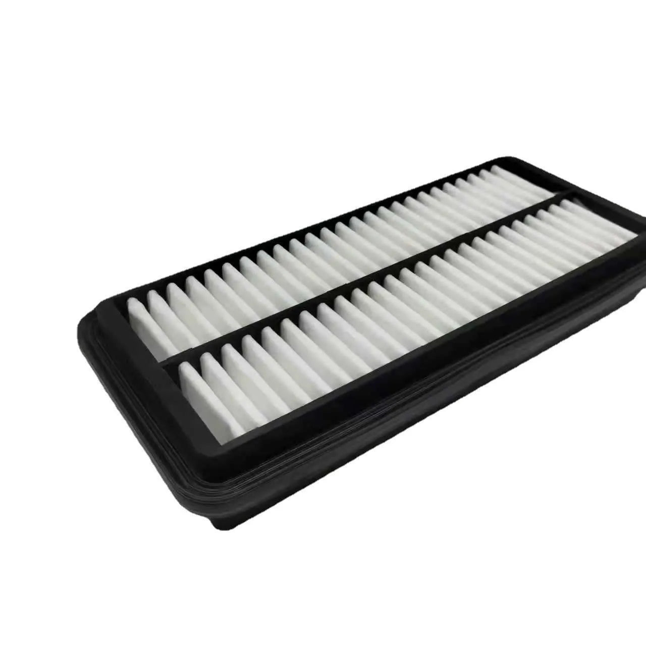 Modern car air filter replacement with dimensions 256mm by 113mm by 40mm, black filter element