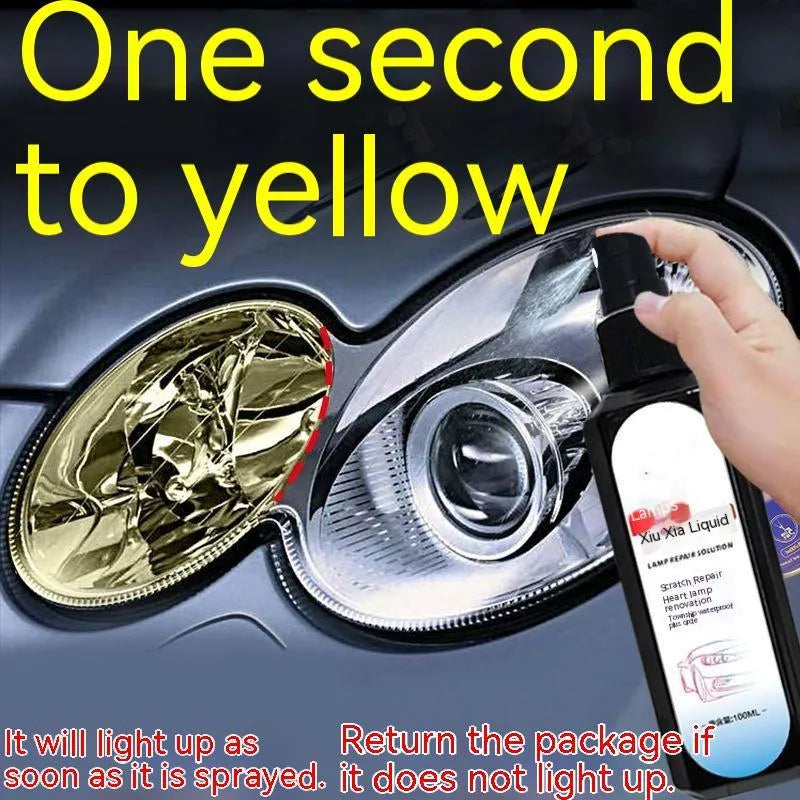 100ml bottle of car headlight restoration and repair liquid for plastic lenses