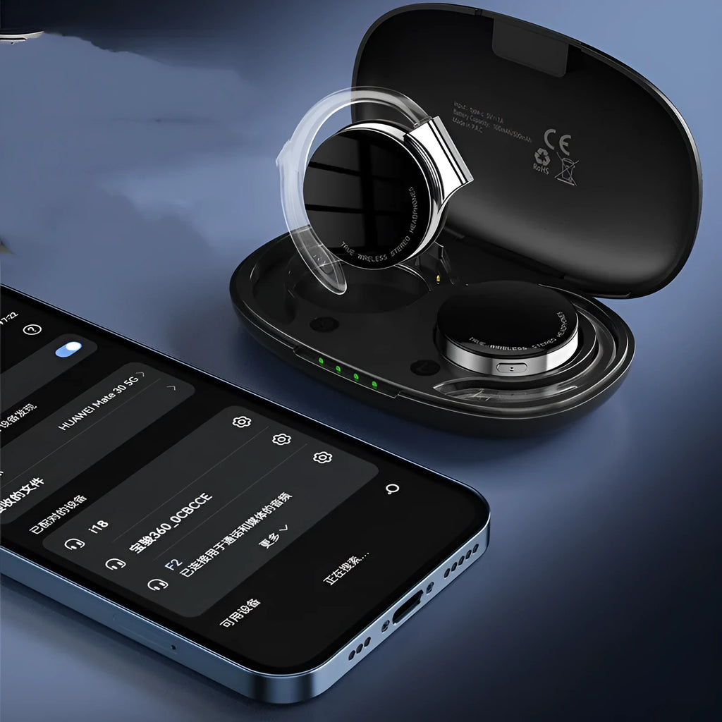 Black and white wireless Bluetooth sports earphones with ear plug design shown on a plain background.