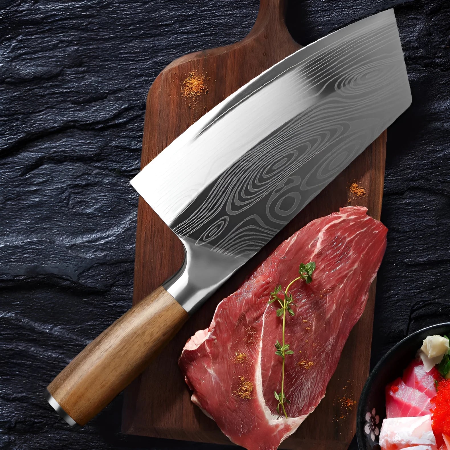 320mm stainless steel kitchen knife with 40Cr13 blade for food preparation