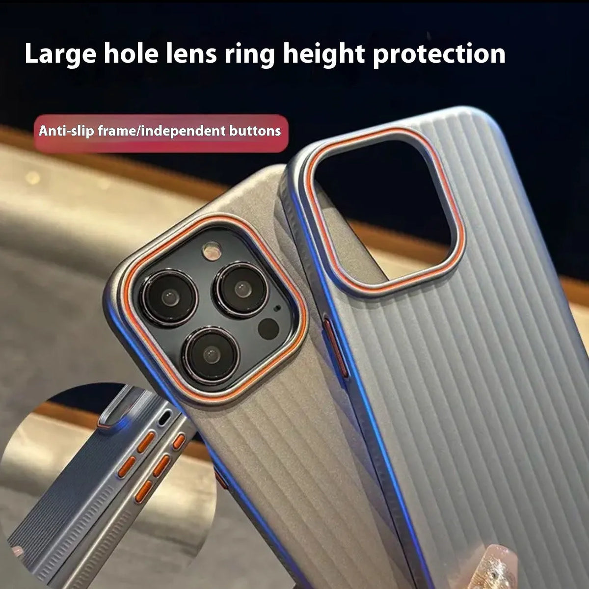 Anti-drop frosted PC half-pack phone case for iPhone in black, dark purple, gray, or silver.