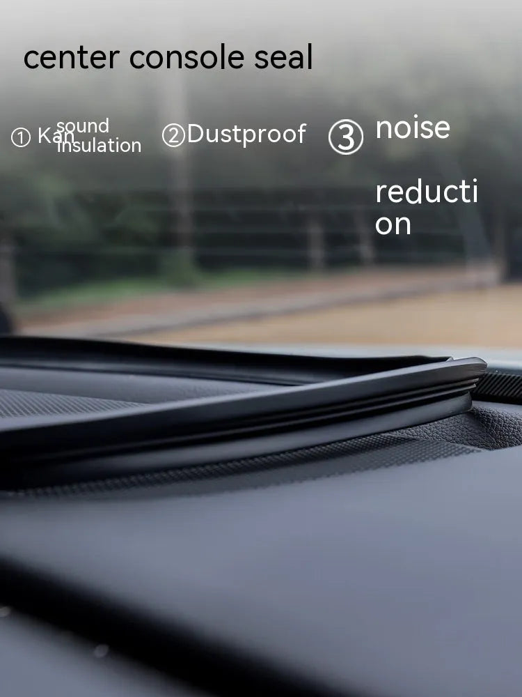 Outlander dashboard soundproof seal strip made of silicone measuring 1.6 metres with six-card slots.
